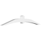 Ekena Millwork Archdale Architectural Grade PVC Gable Bracket, 72"W x 12"H x 4"D x 4"F, 4/12 Pitch GBP072X12X0404ARC00 - alternate 1